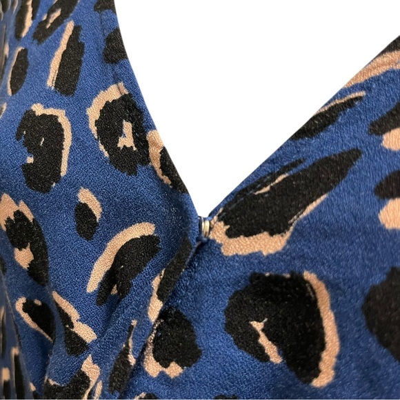 Eloquii Blue Leopard Print Jumpsuit - Picture 7 of 8